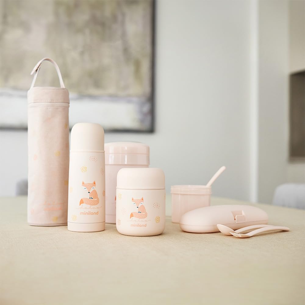 stylische Thermoskanne für Essen rosa